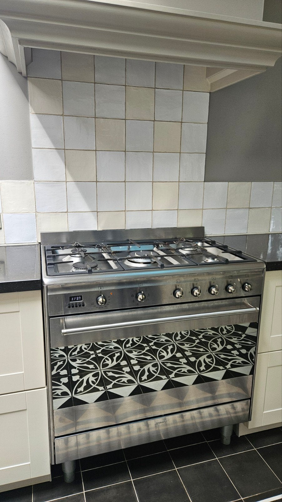 Smeg Fornuis met Oven - Gasfornuis en Elektrische Oven, Ophalen, Gebruikt, Gas, 90 tot 95 cm
