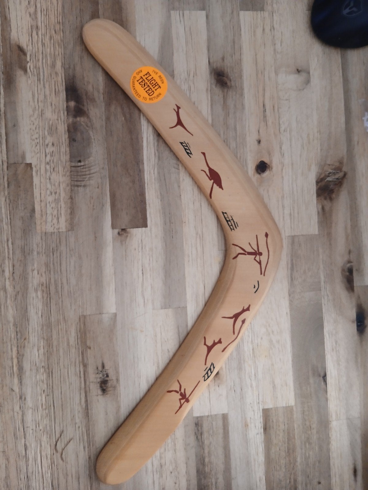 Boomerang met handtekening van John Starr (21-03-1995), Ophalen of Verzenden, Gebruikt