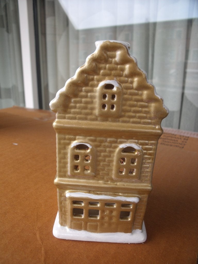postcodeloterij huisje nr. 2 GOUD KLEURIG met lichtje, Verzamelen, Albert Heijn, Ophalen of Verzenden