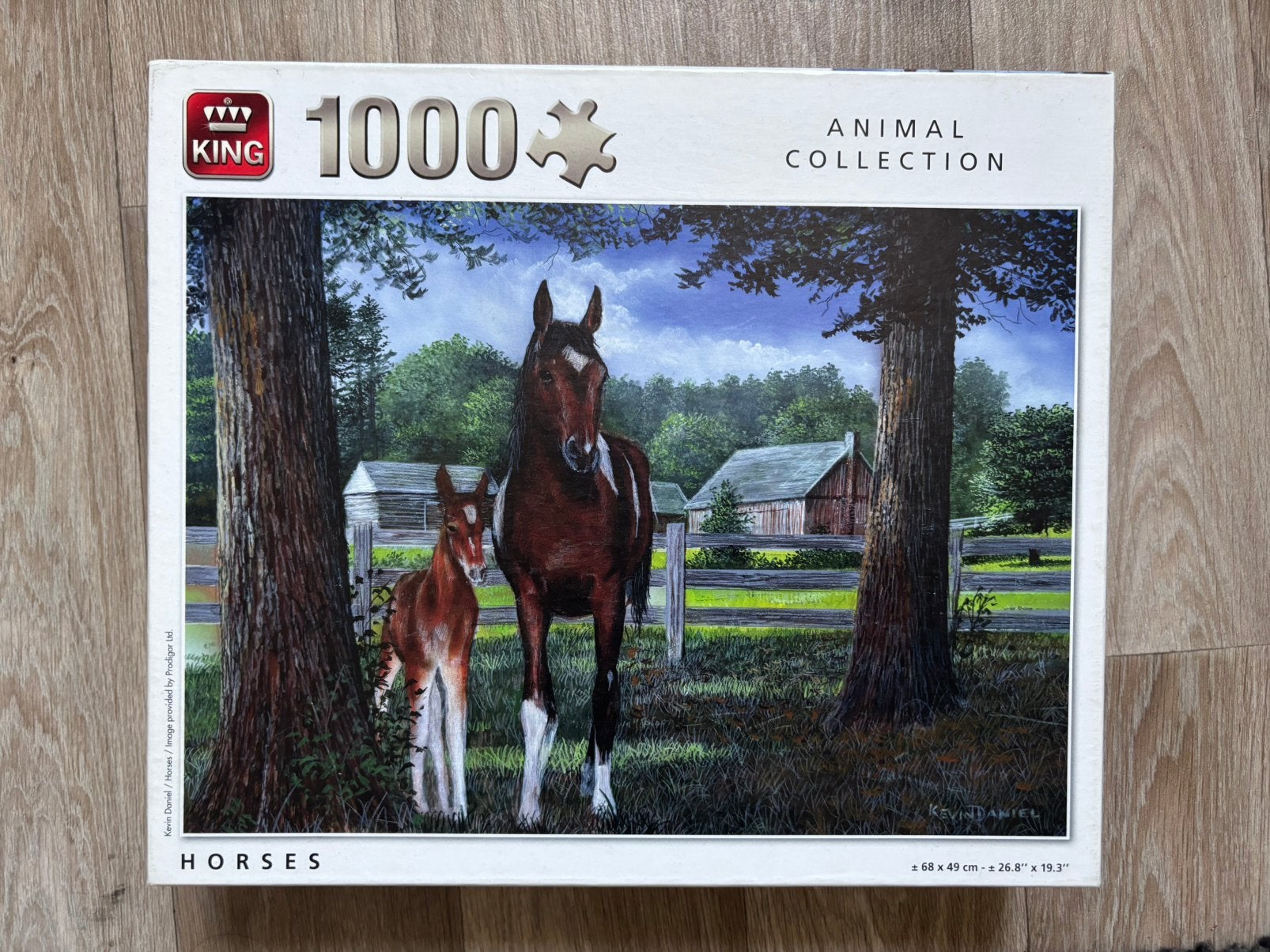 Legpuzzel King Animal Collection, Ophalen of Verzenden, 500 t/m 1500 stukjes, Zo goed als nieuw, Legpuzzel