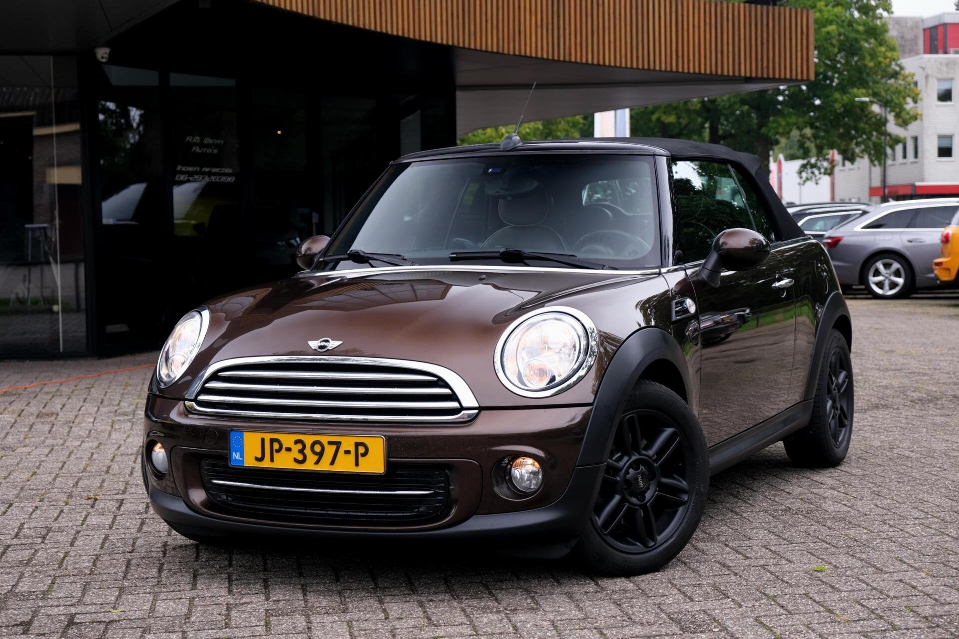 Mini Cabrio 1.6 Cooper Chili|Rijklaar!|Stoelverwarming|Leder, Auto's, Euro 5, Gebruikt, 4 cilinders, 4 stoelen