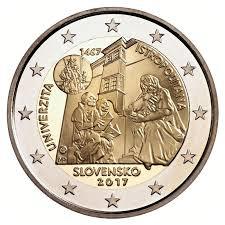 2 Euro Slowakije 2017 - Universiteit van Istropolitana - UNC, Verzenden, Slowakije, 2 euro, Losse munt