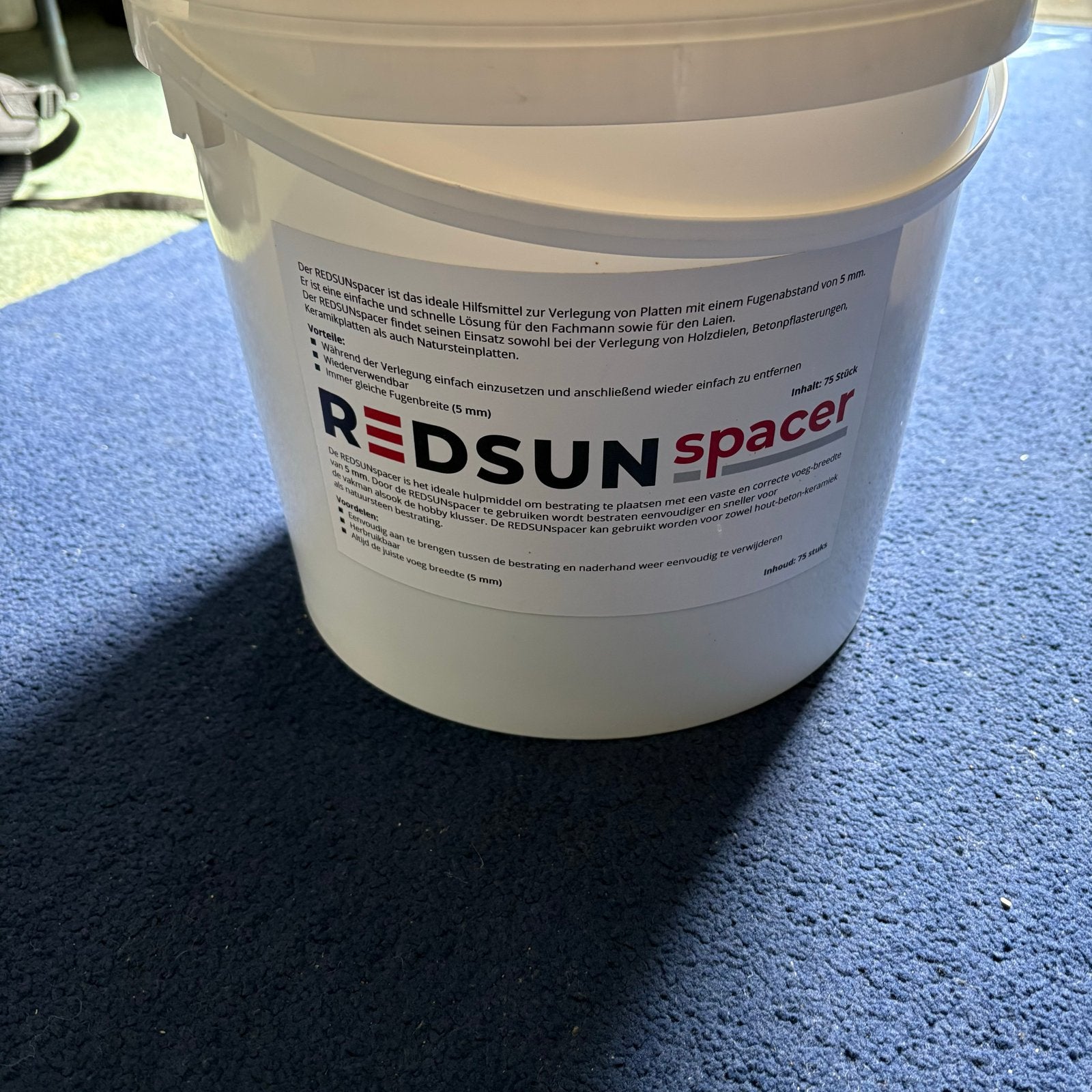 REDSUN spacer 5mm - 75 stuks - Tegelafstandhouders, Ophalen of Verzenden, Zo goed als nieuw, Kunststof, Overige typen