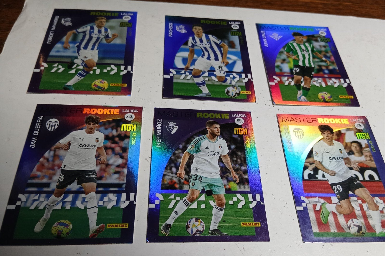 Panini La Liga Master Rookie voetbalplaatjes (12stuks), Ophalen of Verzenden, Zo goed als nieuw, Buitenlandse clubs, Spelerskaart