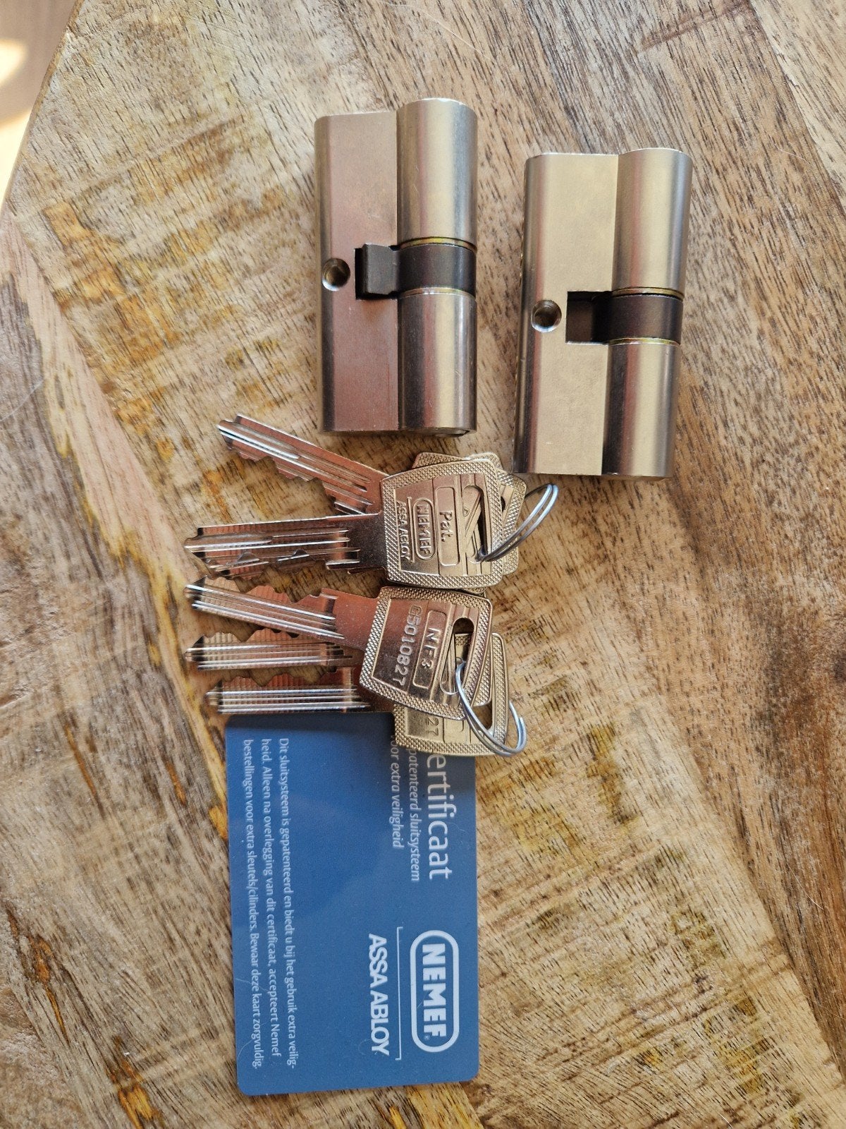NEMEF/ASSA ABLOY Veiligheidscilinders met certificaat, Doe-het-zelf en Verbouw, Ophalen of Verzenden, Zo goed als nieuw, Slot