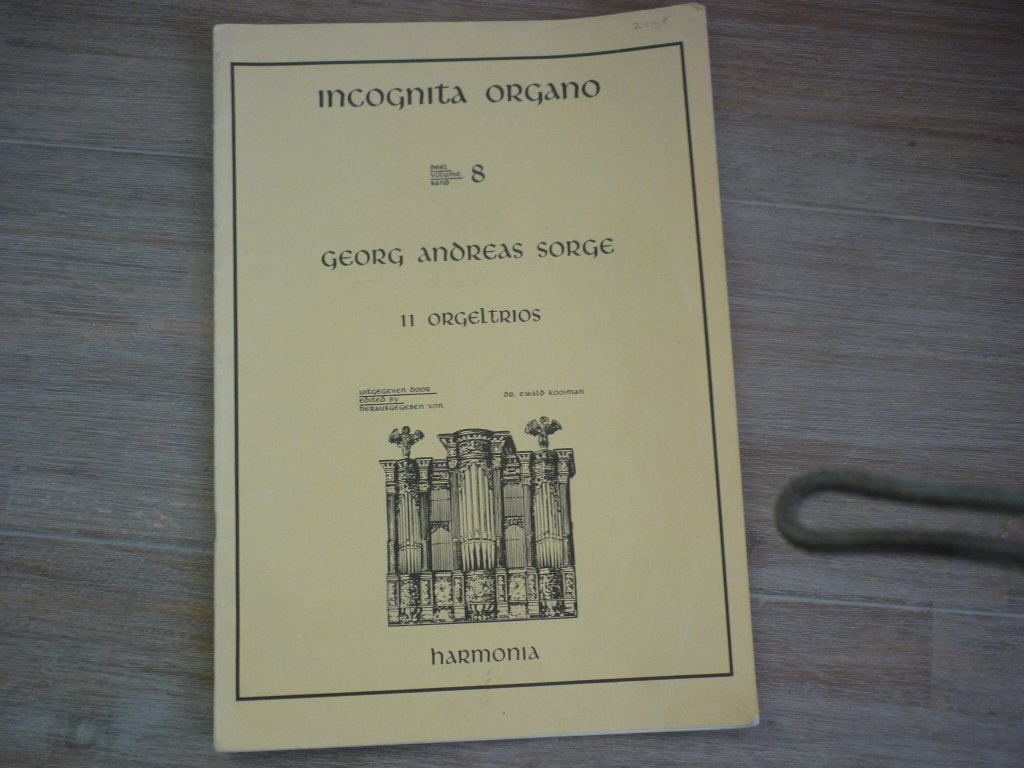 IGeorg Andreas Sorge - ncognita Organo 8 - - 11 Orgeltrios, Orgel, Gebruikt, Klassiek, Ophalen of Verzenden