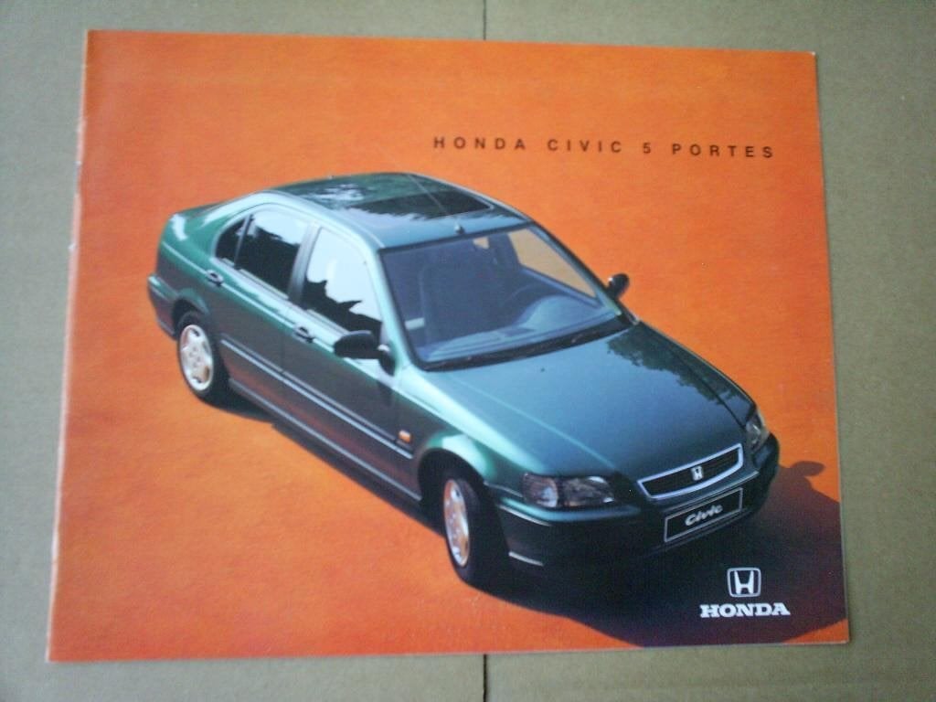Honda Civic 5 Portes [ 5 Deurs ] 9 / 1994 10 pag. Frans, Verzenden, Zo goed als nieuw, Honda