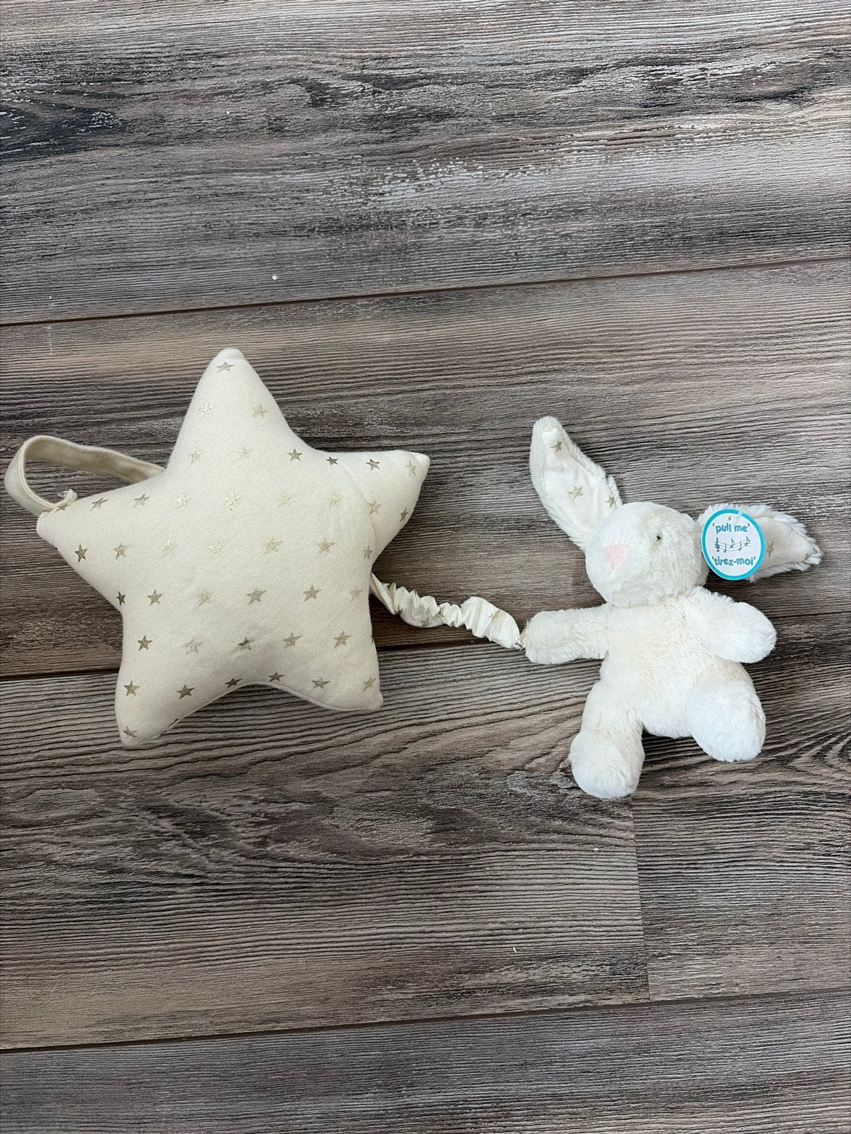 Jellycat Konijn Muziekhanger Ster Nieuw, Ophalen, Jellycat, Met geluid, Klein (minder dan 20 cm)