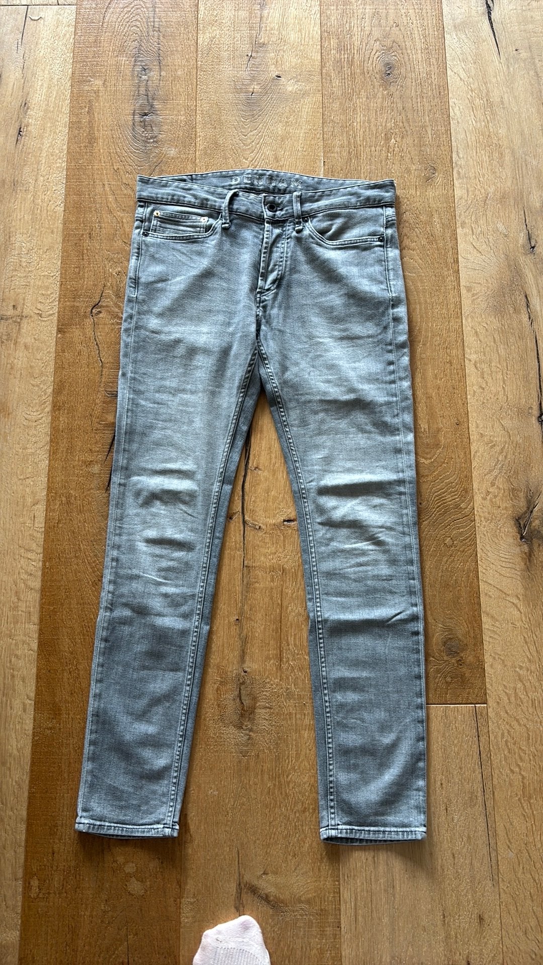 DENHAM BOLT W31/L32 grijze jeans, Verzenden, Zo goed als nieuw, Grijs, W32 (confectie 46) of kleiner