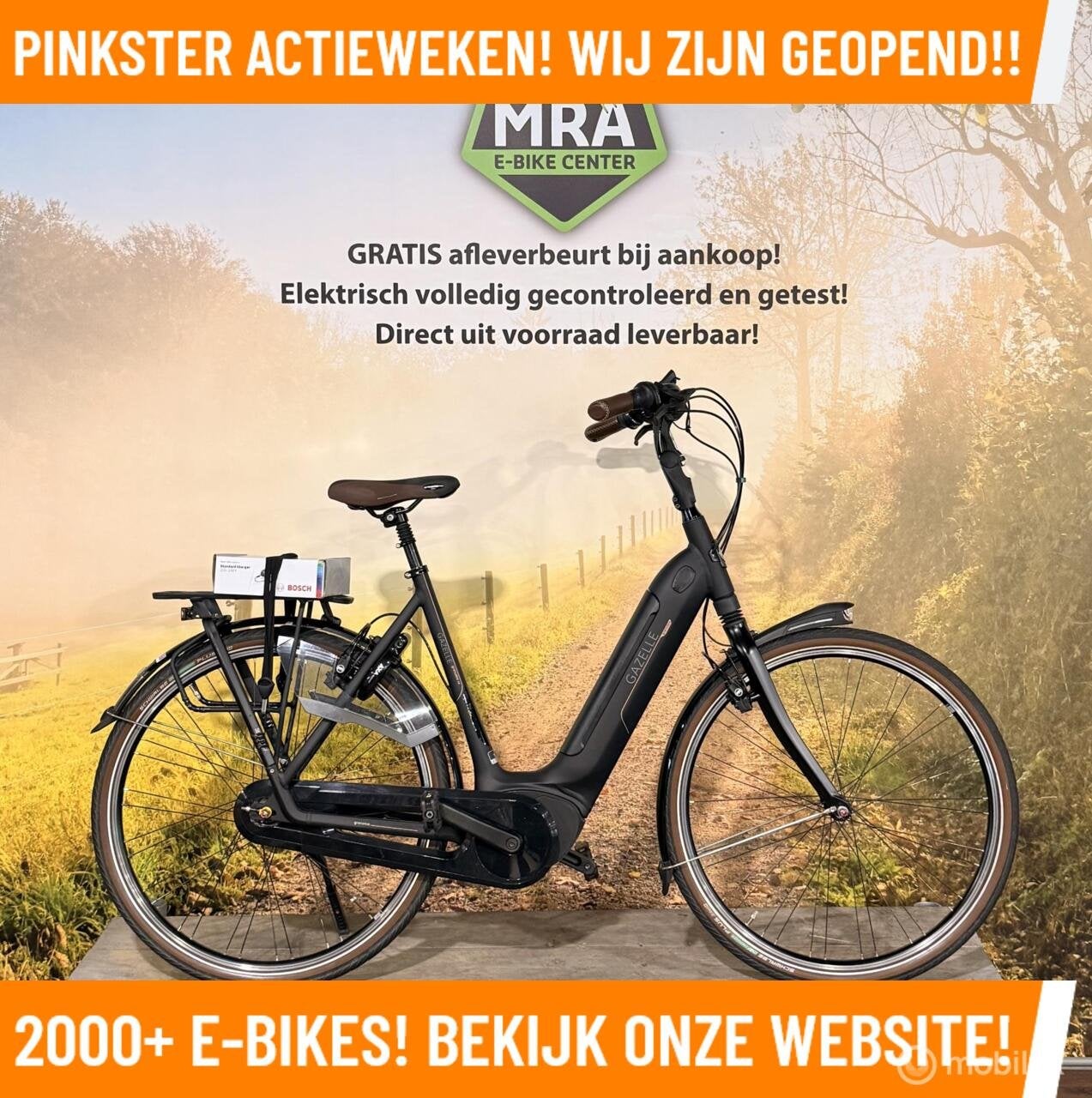 Gazelle Grenoble Elektrische fiets met BOSCH midden motor!, 55 tot 59 cm, Gazelle