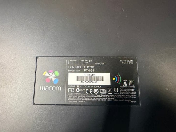 Wacom intuos pro Medium PTH-651 compleet, Ophalen, Gebruikt, Desktop, USB