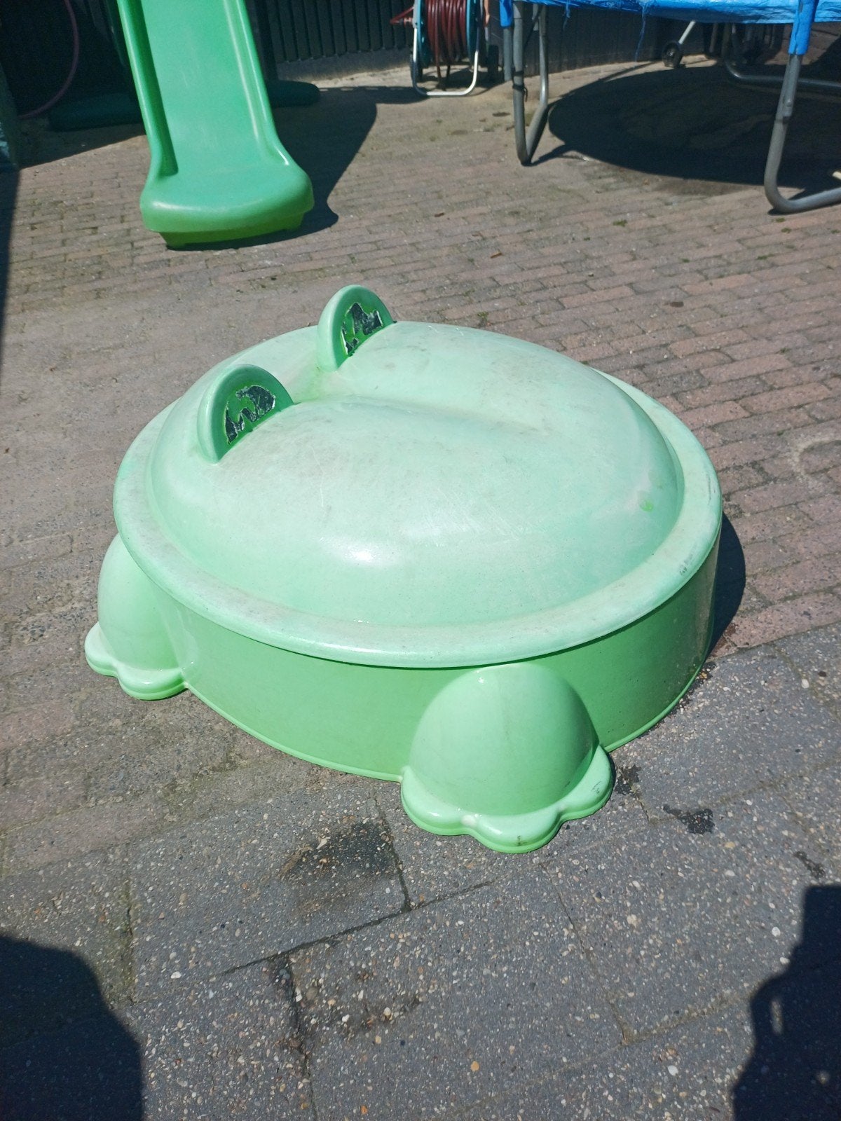 Groene Kikker Zandbak met Deksel, Ophalen, Gebruikt