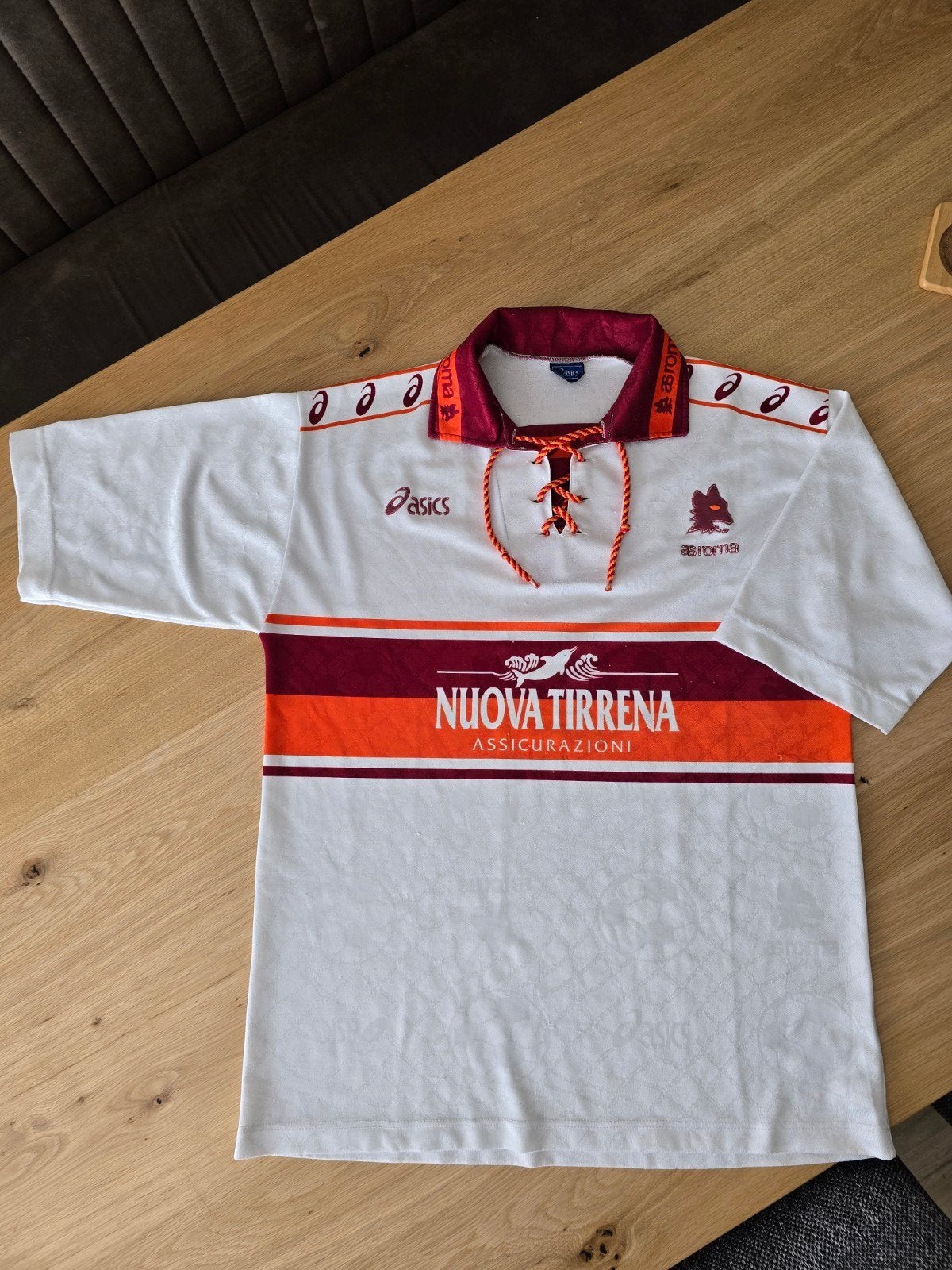 AS Roma 1994-1995 Uitshirt (Away Jersey) - Asics - Maat XL-, Groter dan maat XL, Ophalen of Verzenden, Zo goed als nieuw, Shirt
