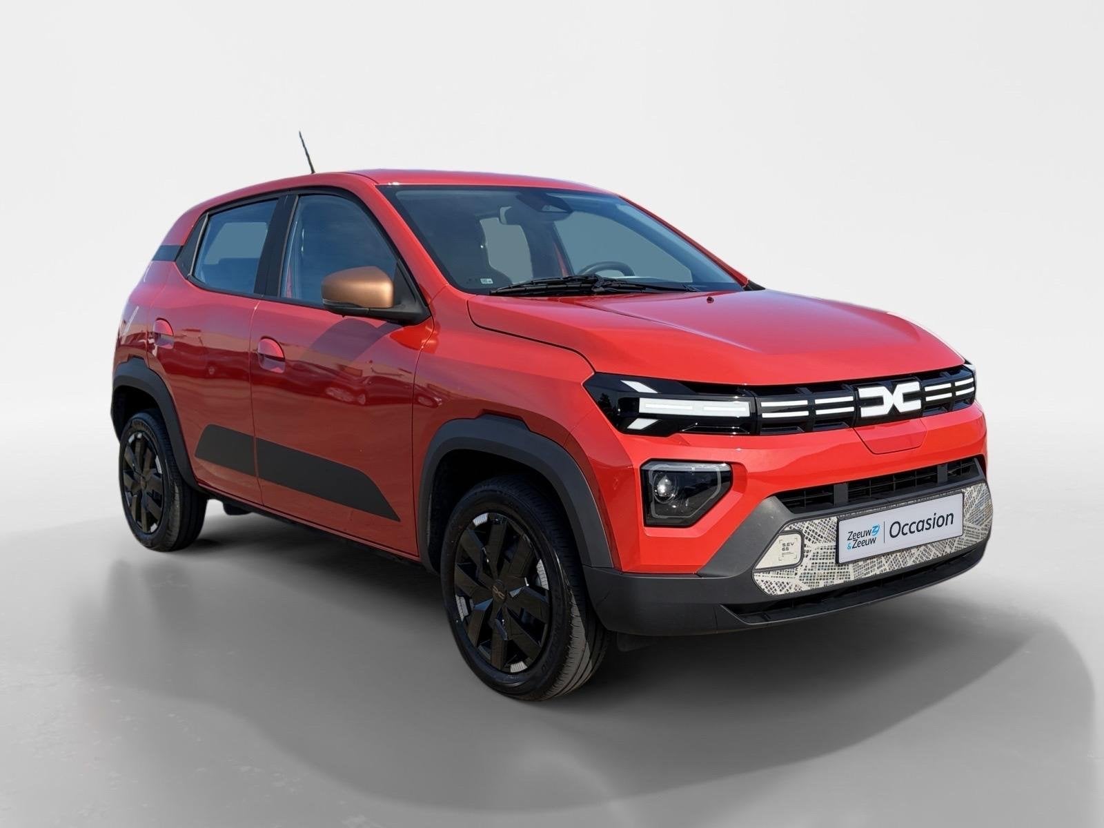 Dacia Spring Extreme 65PK 26.8 kWh Automaat | Snel Laden 40k, Auto's, 12 maanden, Gebruikt, Zwart, 4 stoelen