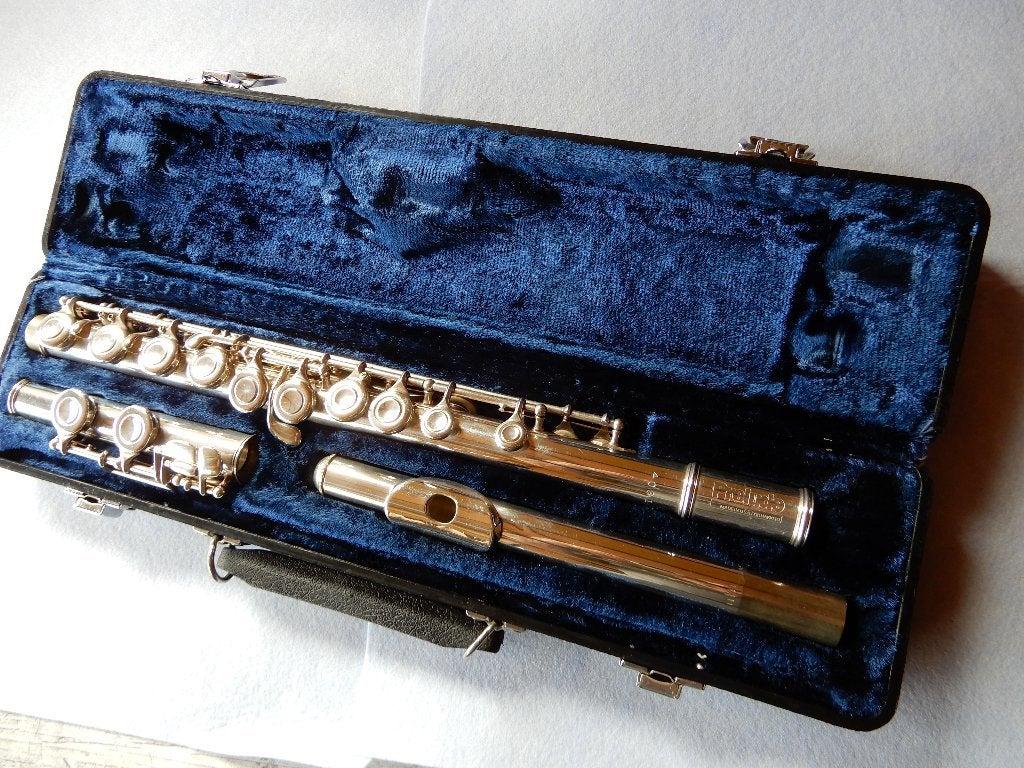 Preludo Dwarsfuit, Ophalen of Verzenden, Gebruikt, Dwarsfluit, Met koffer of tas