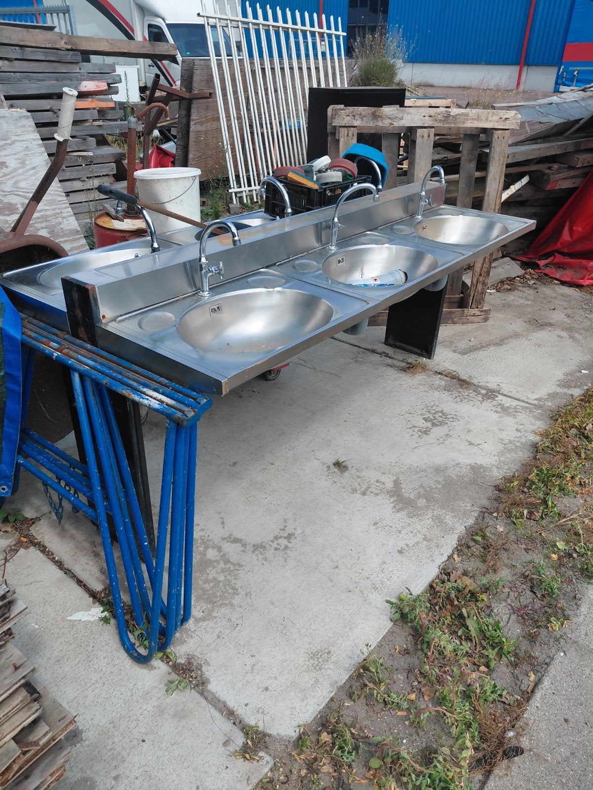 Baterij camping spoelbakken, Doe-het-zelf en Verbouw, Sanitair, Ophalen, Kraan