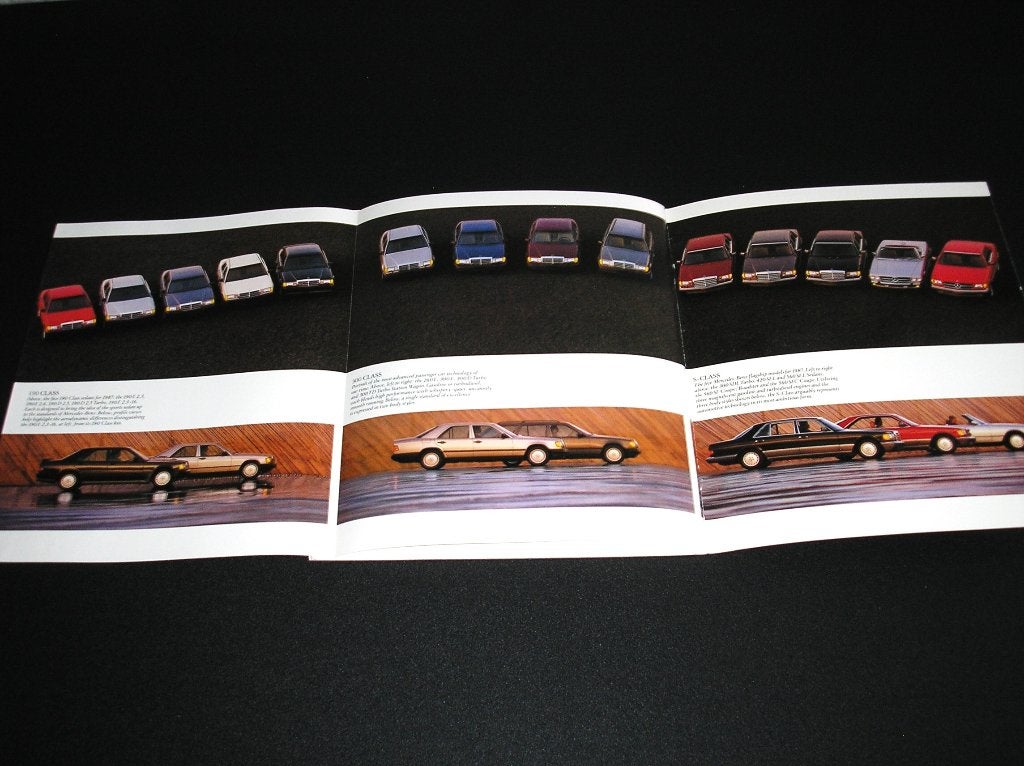 Mercedes-Benz personenwagenprogramma, 1987, Amerikaans, Boeken, Ophalen of Verzenden, Gelezen, Mercedes