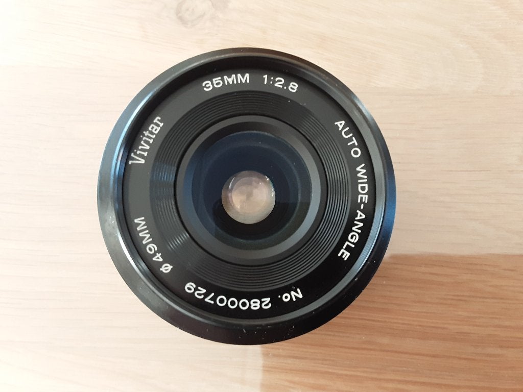 Vivitar 35mm f/2.8 groothoeklens voor Canon camera, Ophalen, Gebruikt, Canon, 35 mm