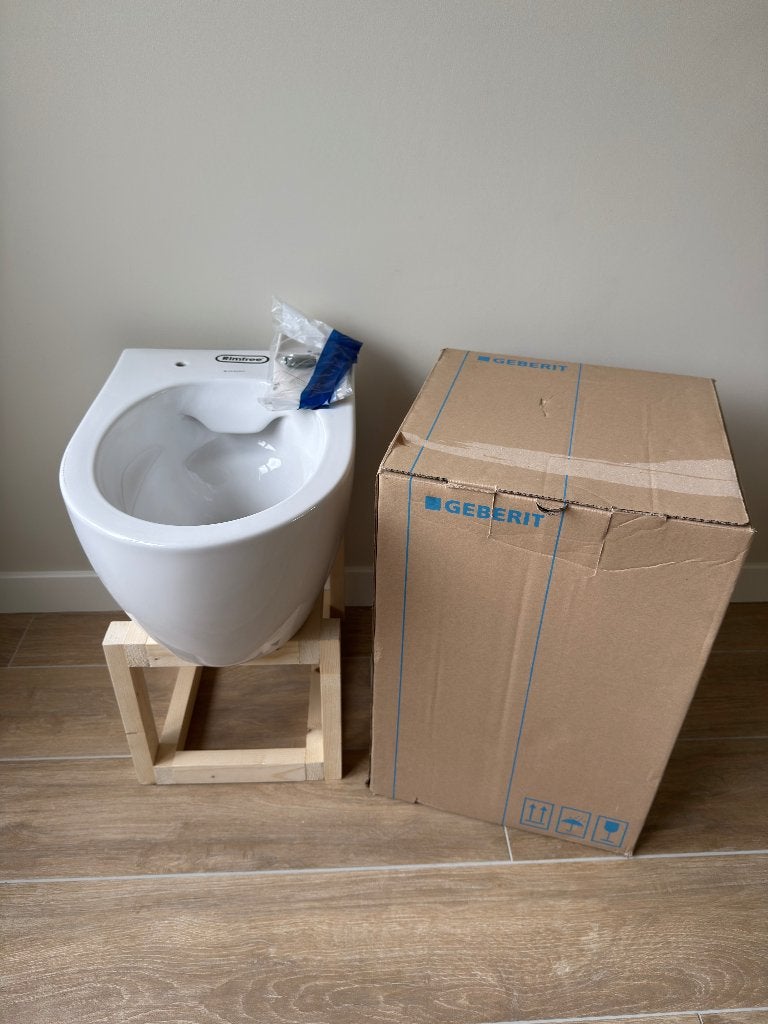 Gebrit Icon wandcloset compact T=49 randloos | wit | nieuw, Doe-het-zelf en Verbouw, Sanitair, Ophalen, Nieuw, Toilet