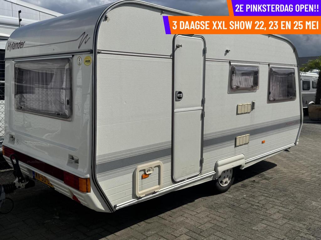 Hylander - 2DE PINKSTERDAG OPEN, RUIM 200 CARAVANS, Caravans en Kamperen, Overige merken, Bedrijf, Tot en met 3, 750 - 1000 kg