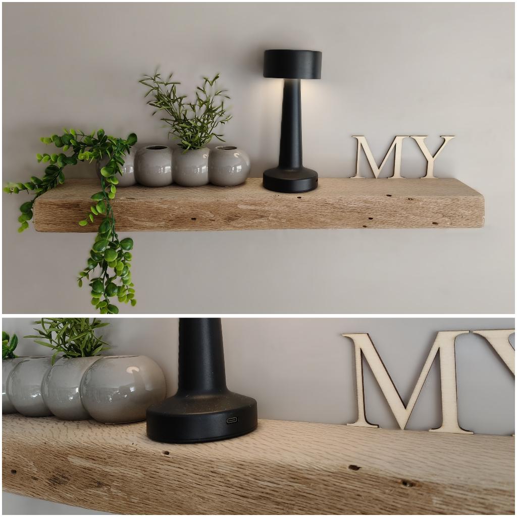 Zwevende massief eiken wandplank houten schap 66,5cm #216, Houtatelier M.Y., Info@myhoutatelier.nl, Nieuw, Ophalen of Verzenden