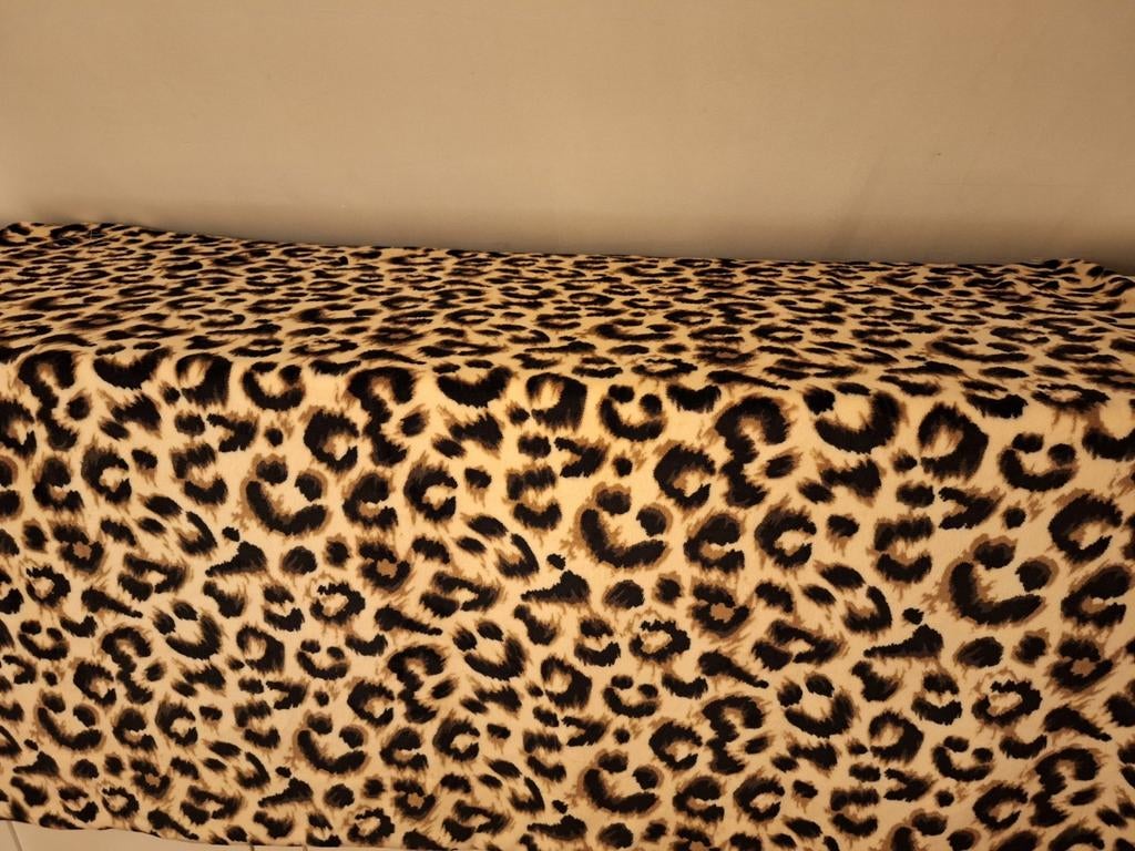 Tijgerdeken fleece 155x130, Huis en Inrichting, Ophalen of Verzenden, Nieuw, Bruin, Rechthoekig