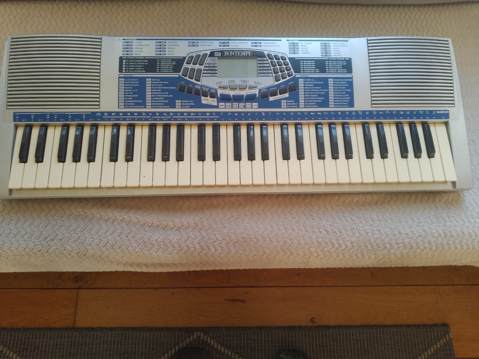 Bontempi MIDI keyboard met originele adapter, Ophalen, Gebruikt, 61 toetsen