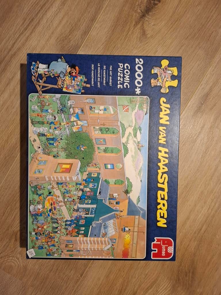 Jan van Haasteren De Kunstmarkt 2000 stukjes, Ophalen of Verzenden, Meer dan 1500 stukjes, Gebruikt, Legpuzzel