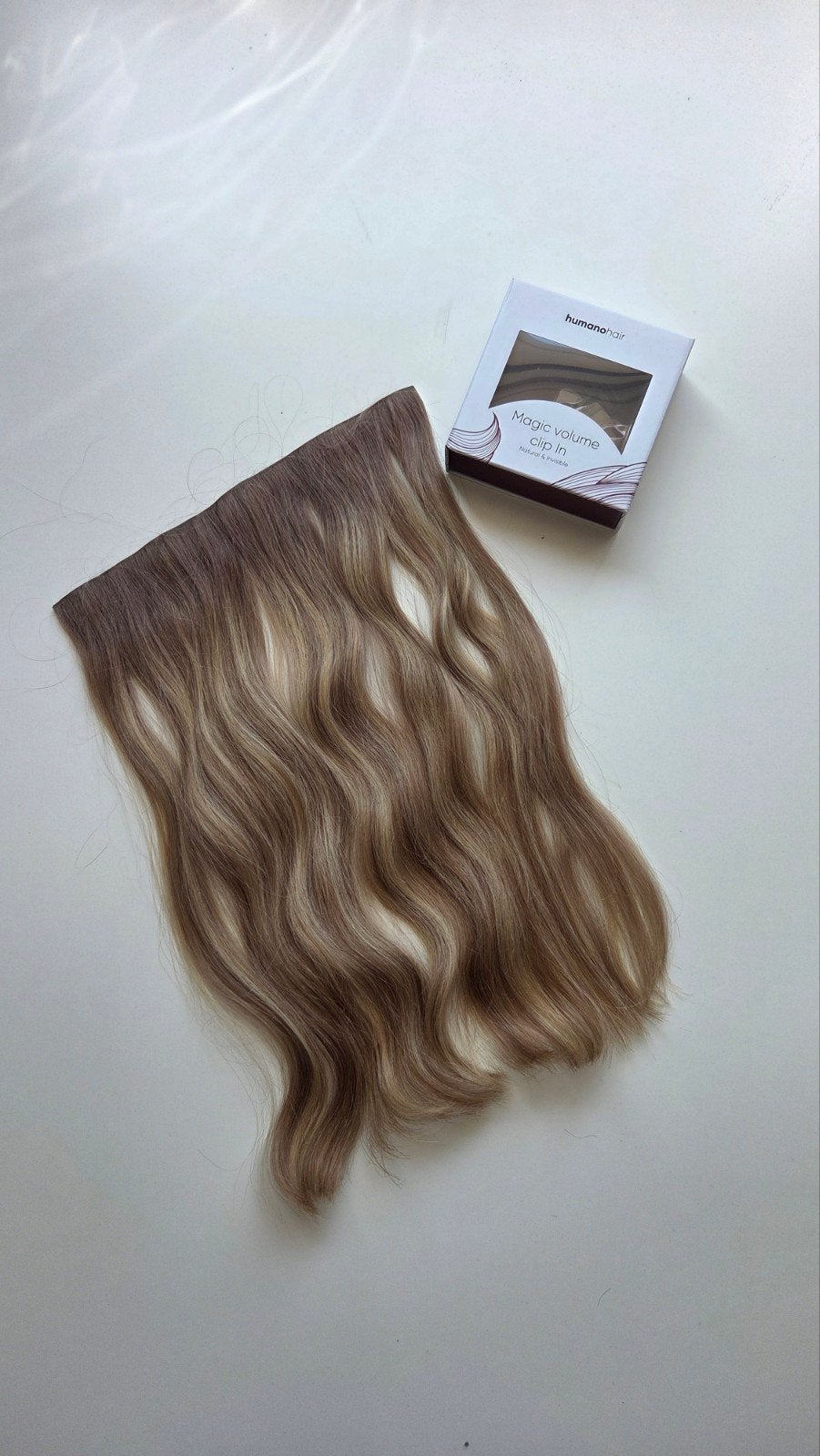 Humano Hair Magic Volume Clip-in Extensions 45cm 50g, Ophalen, Nieuw, Pruik of Haarverlenging
