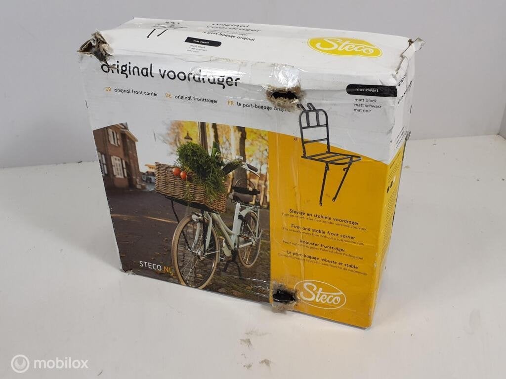 Steco voordrager - kleur mat zwart