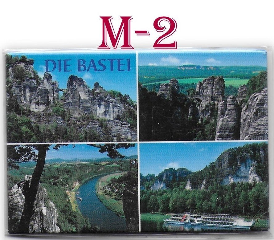 M2 Koelkastmagneetje Die Bastei Duitsland, Ophalen of Verzenden, Zo goed als nieuw
