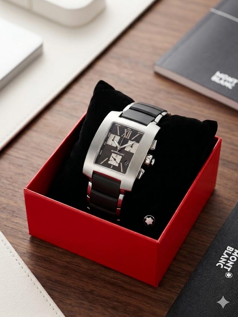 Montblanc Profile 7049 Gevulkaniseerd Rubber Sportief Horlog, Sieraden, Tassen en Uiterlijk, Horloges | Heren, Overige merken