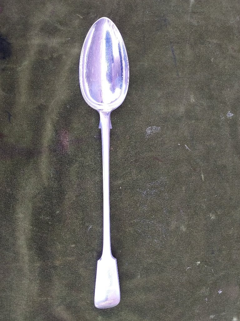 Grote verzilverde opscheplepel., Verzenden