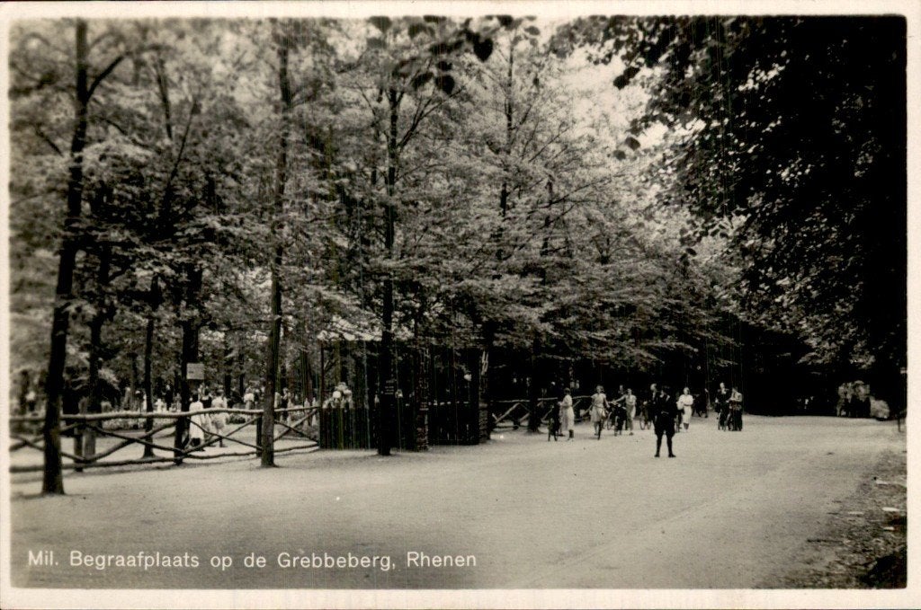 Rhenen - Mil. Begraafplaats - Grebbeberg, Verzamelen, Ophalen of Verzenden, 1920 tot 1940, Ongelopen, Utrecht