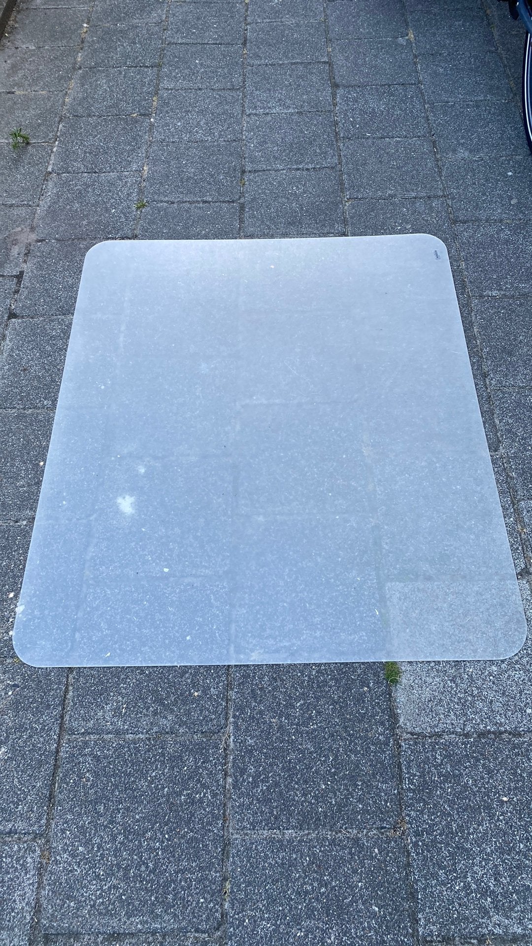 Bureaustoelmat / vloerbescherming 120x100cm, Huis en Inrichting, Bureaustoelen, Ophalen, Gebruikt, Zwart