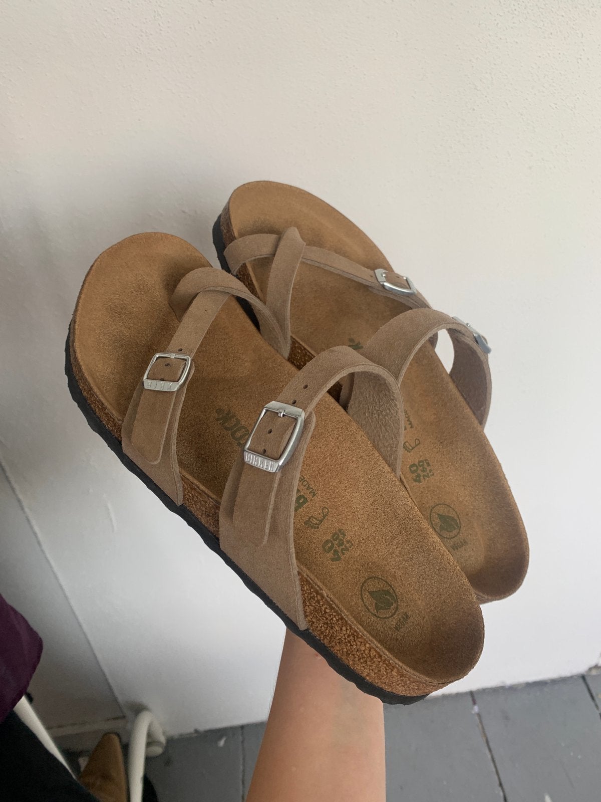 Birkenstock 40 Mayari, Ophalen, Bruin, Sandalen of Muiltjes, Zo goed als nieuw