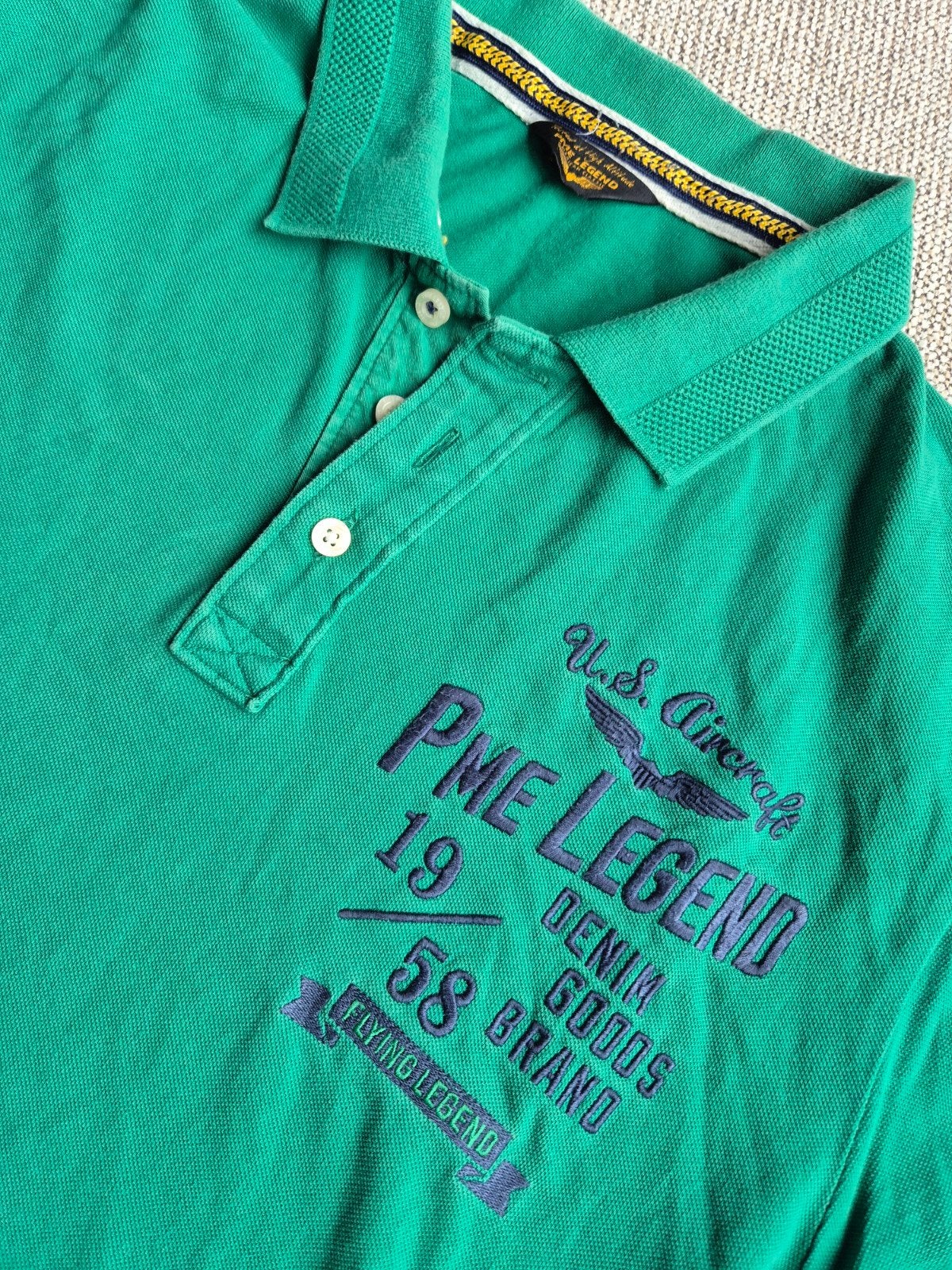 Pme Legend Pall Mall polo shirt Helder Groen maat XL, Kleding | Heren, Polo's, ., Maat 56/58 (XL), Ophalen of Verzenden, Zo goed als nieuw