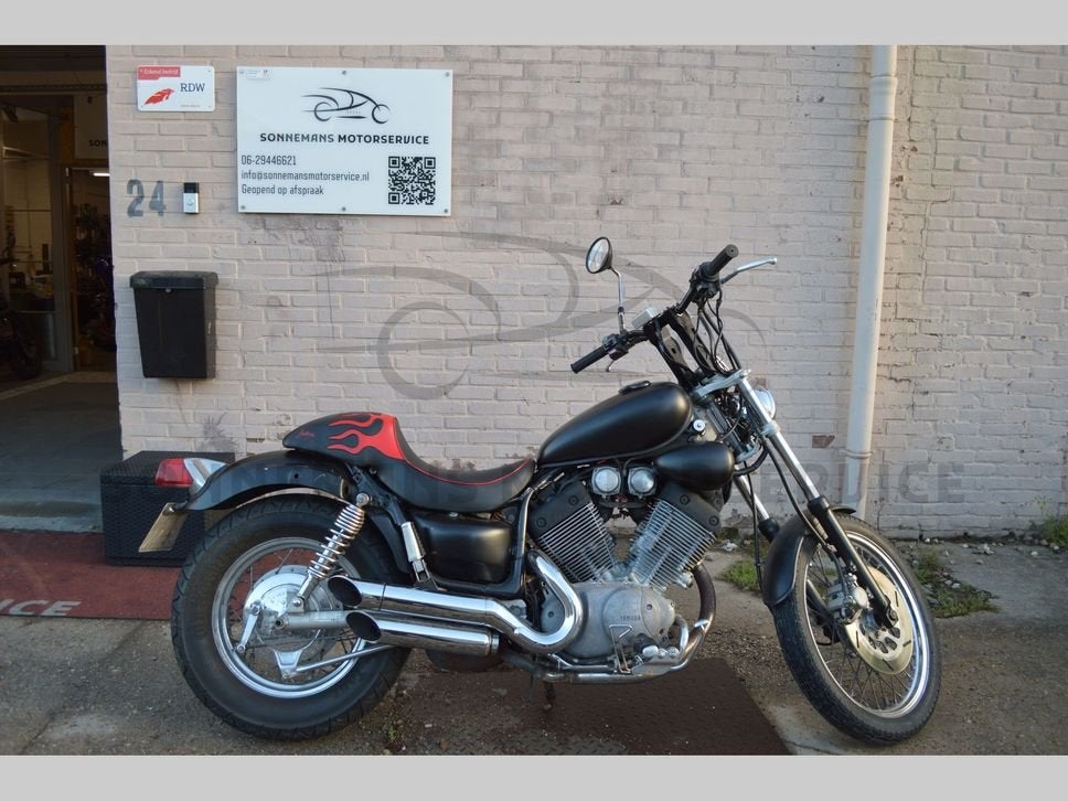 YAMAHA XV 535 VIRAGO (bj 1991) 28.141 km - Bobber Project, Motoren, 2 cilinders, 535 cc, Chopper, Bedrijf