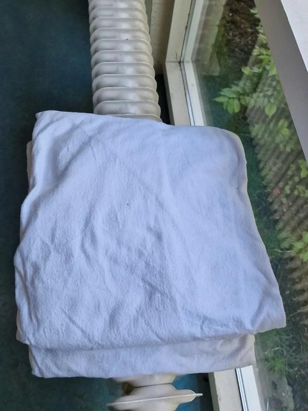 Molton Matrasbeschermer 200x200 Tweepersoons, Ophalen of Verzenden, Tweepersoons, Wit