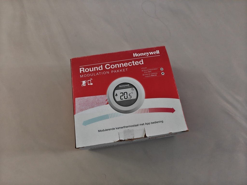 Honeywell Round Connected Modulation thermostaat Y87C2004, Doe-het-zelf en Verbouw, Thermostaten, Ophalen, Slimme thermostaat