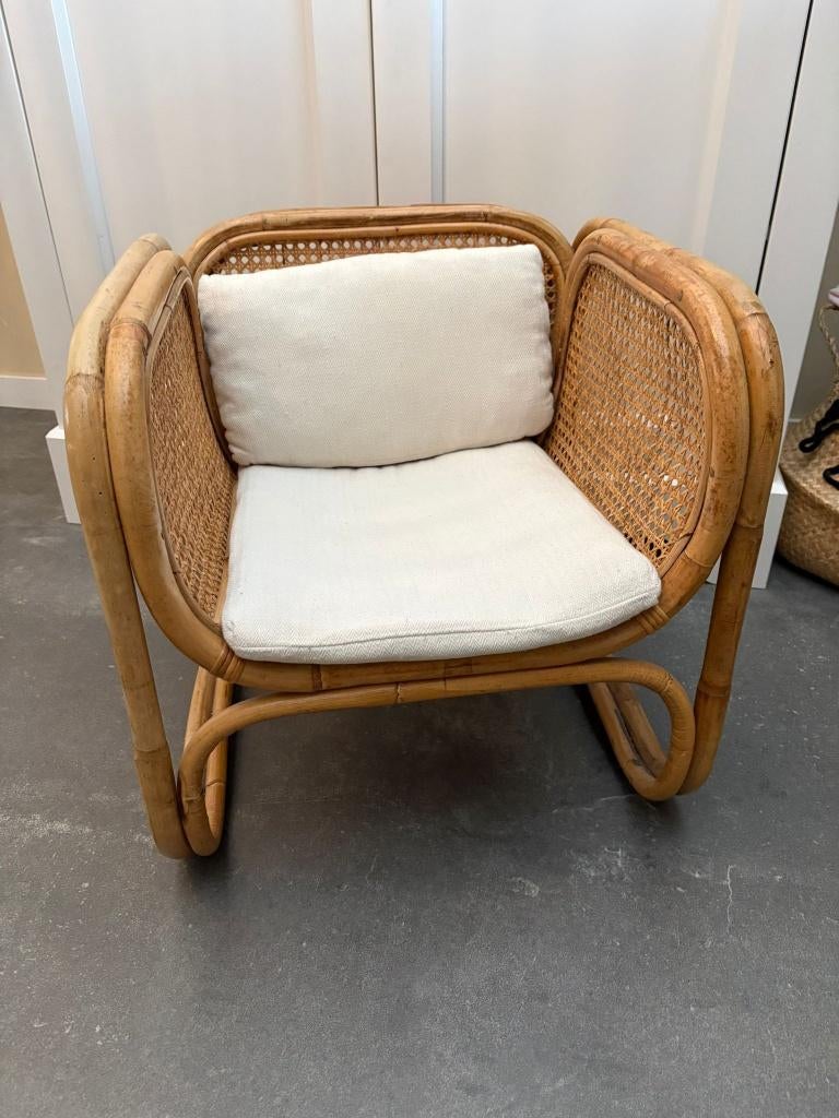 Rotan kinderstoel, Kinderen en Baby's, Kinderstoelen, Ophalen, Zo goed als nieuw, Overige typen
