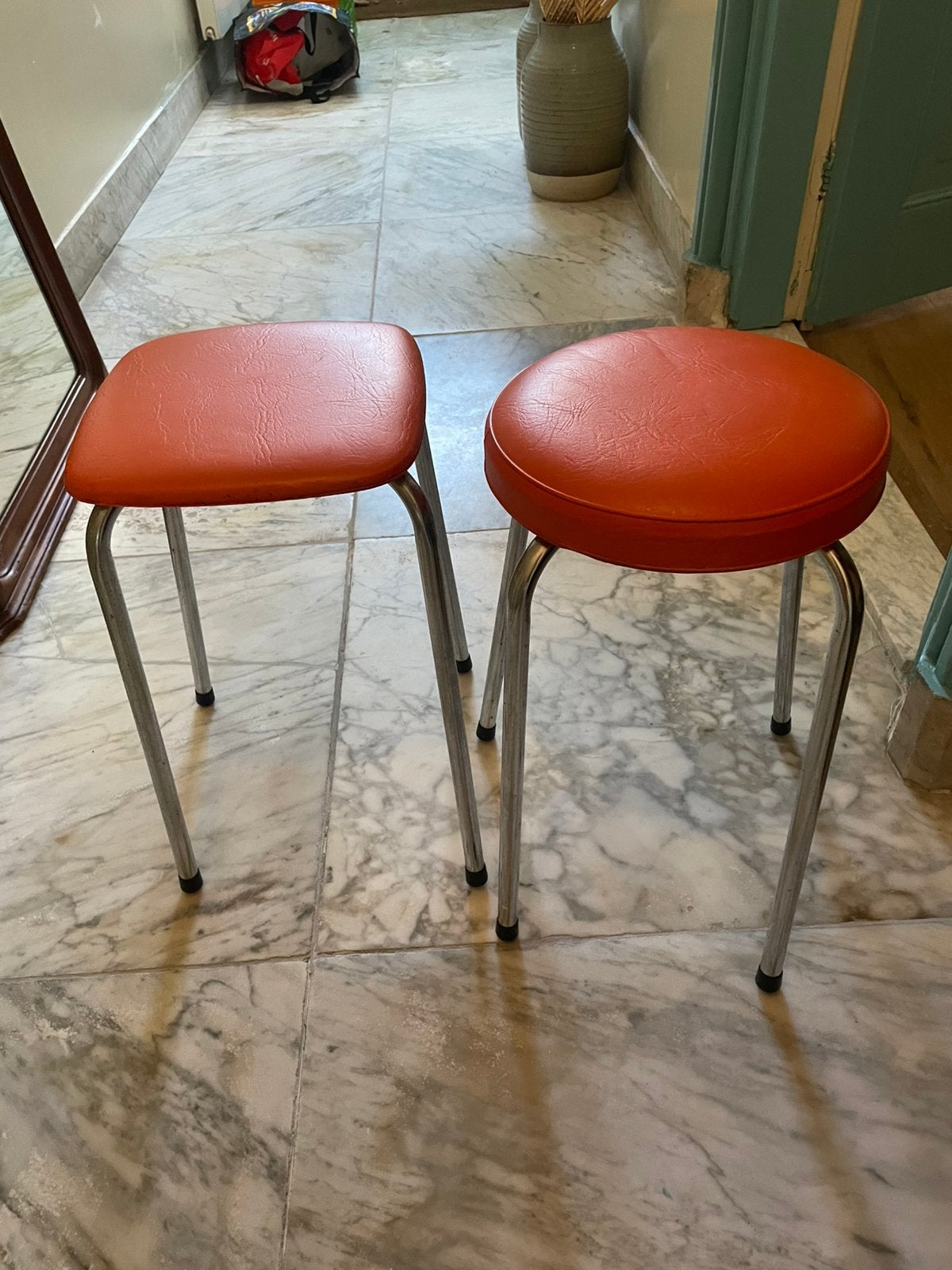 Vintage jaren 70 krukjes, Ophalen, Gebruikt, IJzer