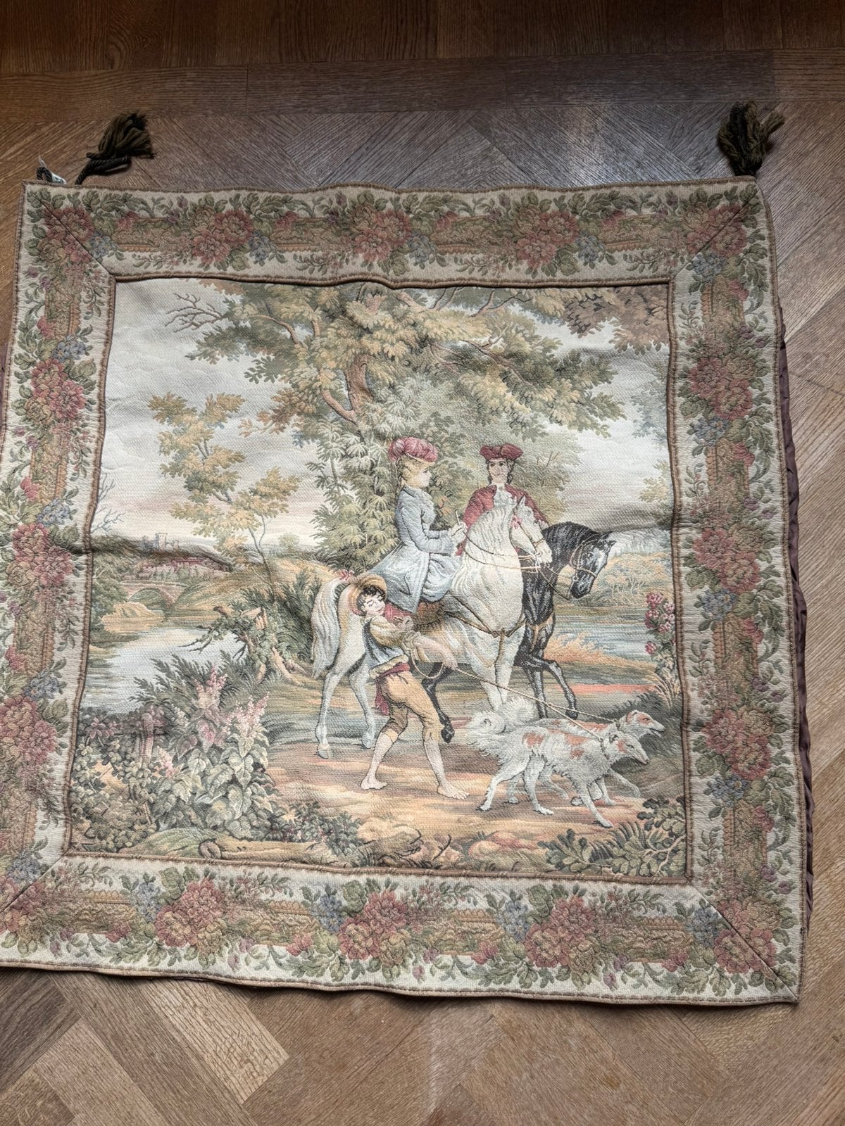 “Vintage Frans/Belgisch gobelin wandkleed, Ophalen of Verzenden