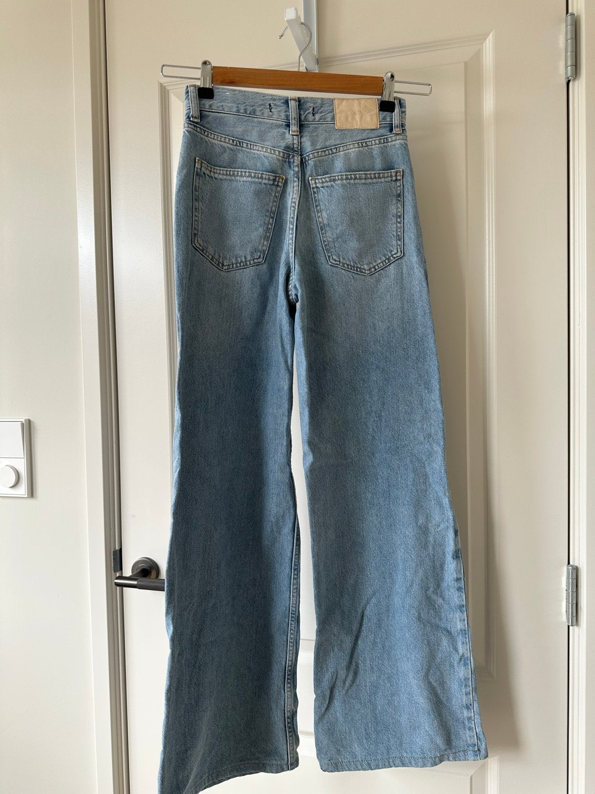 Zara Wide Leg Jeans - Lichtblauw - Maat W27/34, Kleding | Dames, Spijkerbroeken en Jeans, Ophalen of Verzenden, Zo goed als nieuw