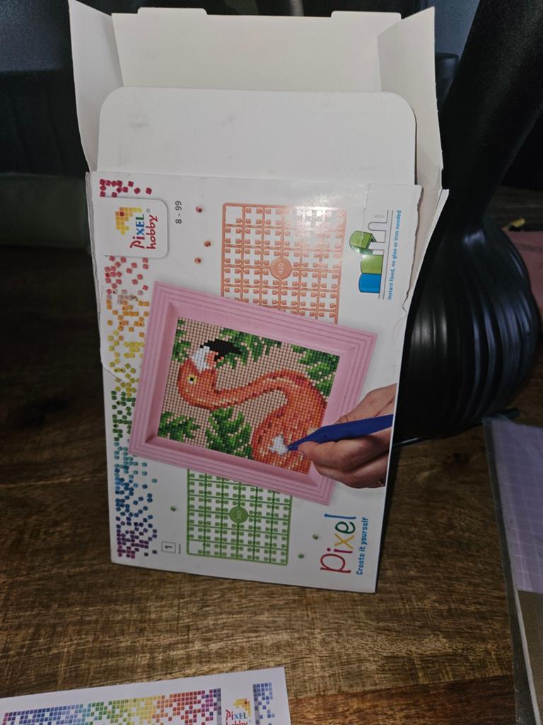 Pixelhobby knutselset Flamingo (excl. pincet), Ophalen, Dieren, Meerkleurig, Zo goed als nieuw
