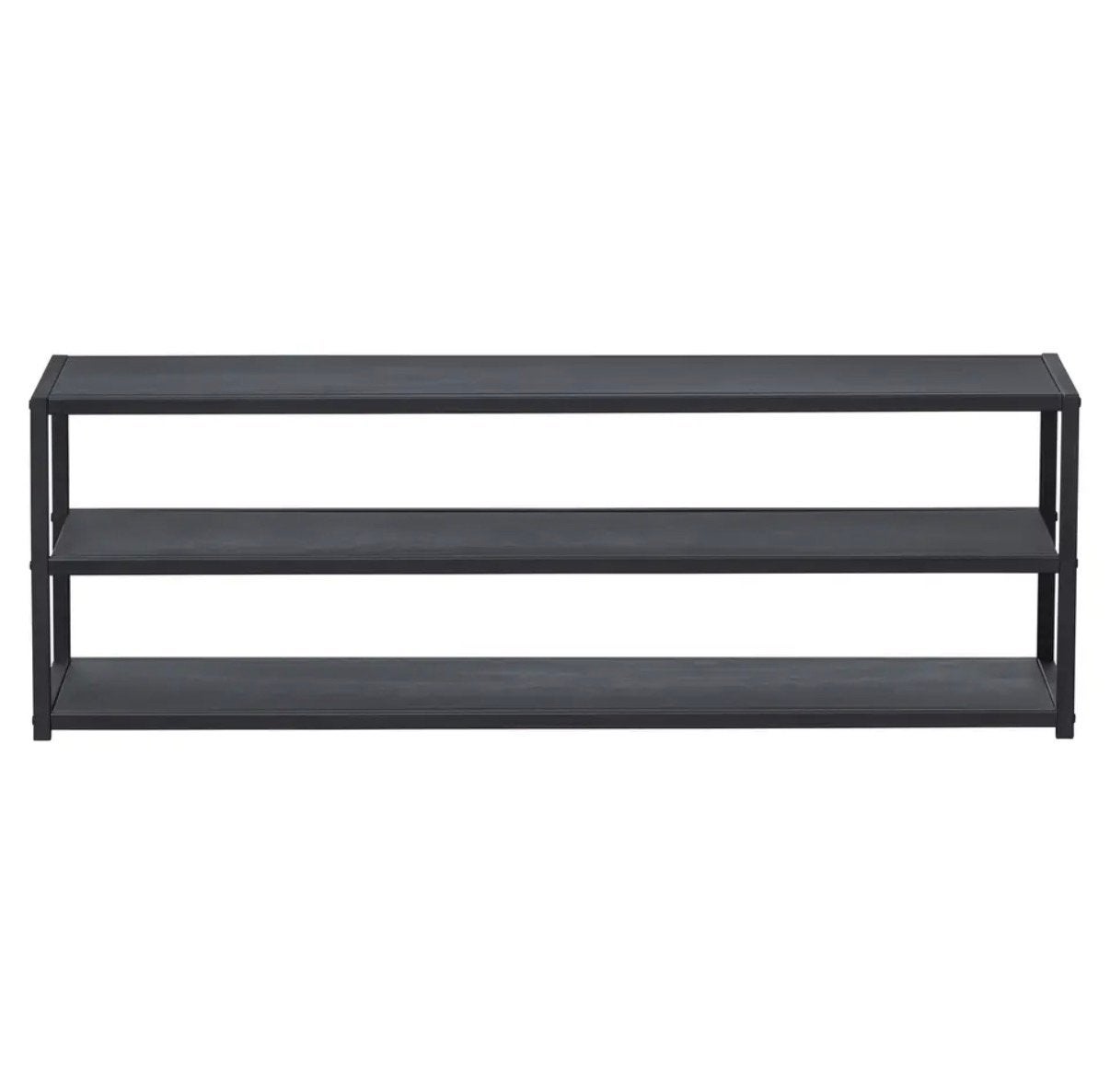 WOOOD Teun Tv Meubel - Zwart Metaal - 120x40x35 cm, Ophalen, 100 tot 150 cm, Minder dan 100 cm, Metaal