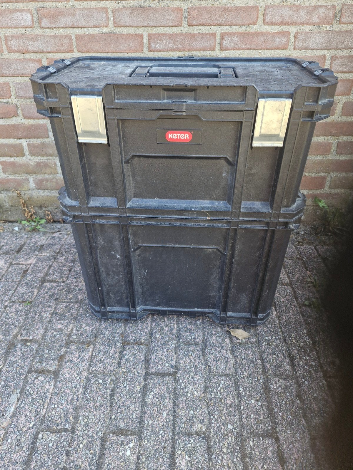 Keter gereedschapskist op wielen, Ophalen, Gebruikt