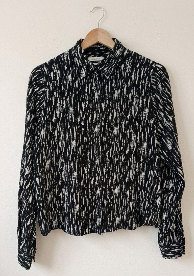 Revelation Blouse Zwart/Wit Maat M medium Nieuw, Maat 38/40 (M), Meerkleurig, Nieuw, Ophalen of Verzenden