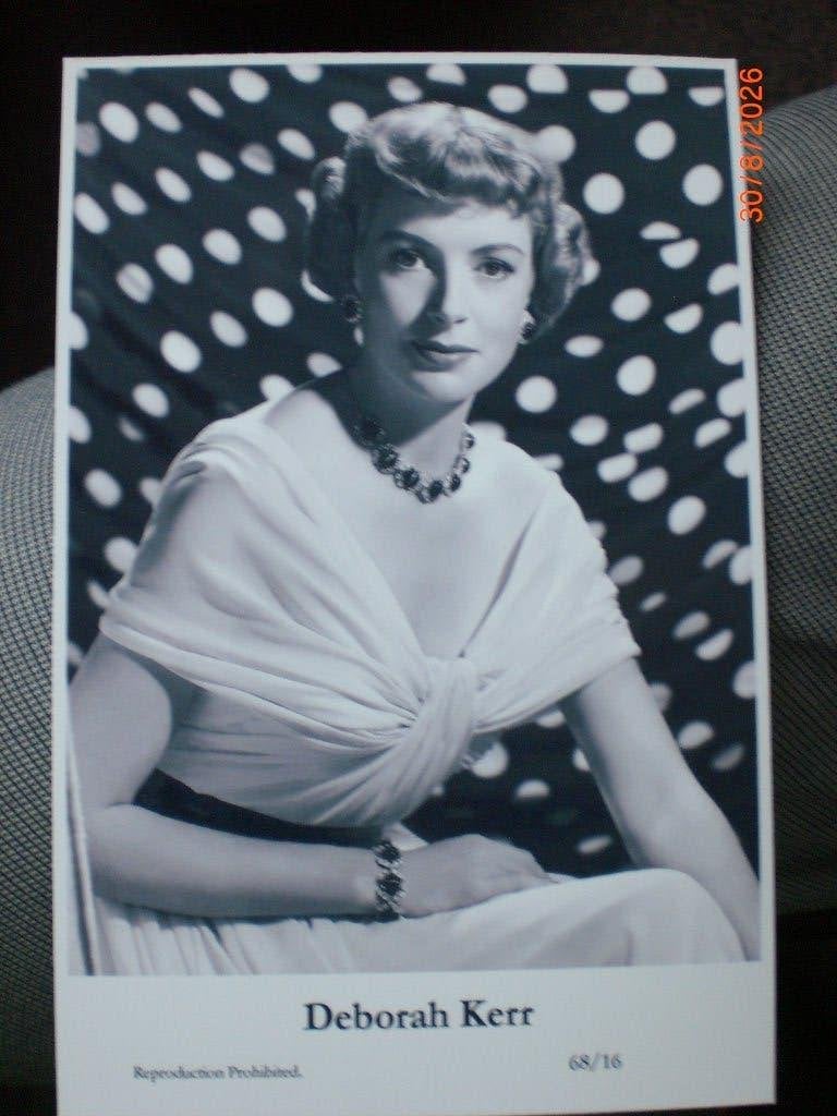 kaart Deborah Kerr 4, Ophalen of Verzenden, 1980 tot heden, Ongelopen, Sterren en Beroemdheden