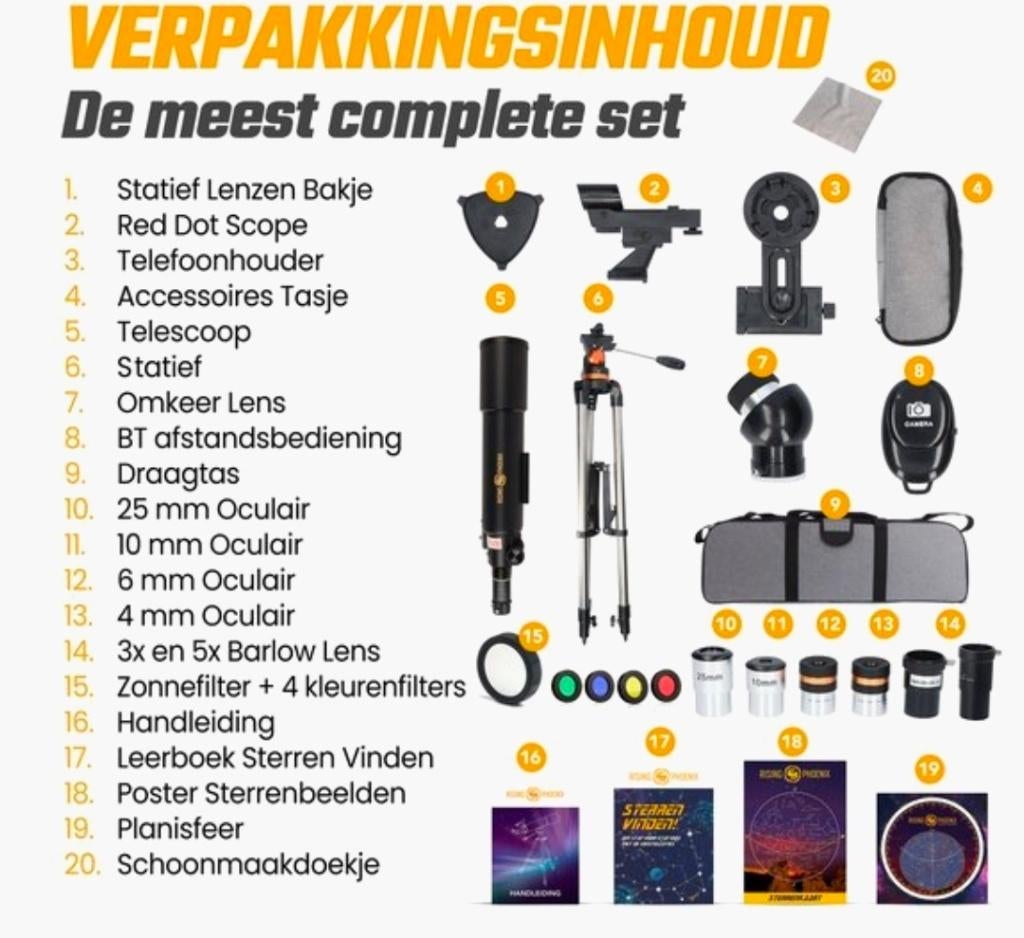 Telescoop, Ophalen, Nieuw